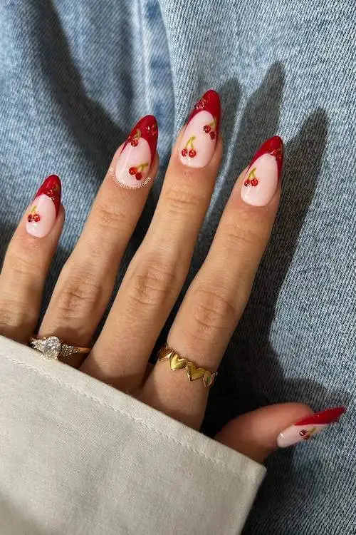 cherry nails