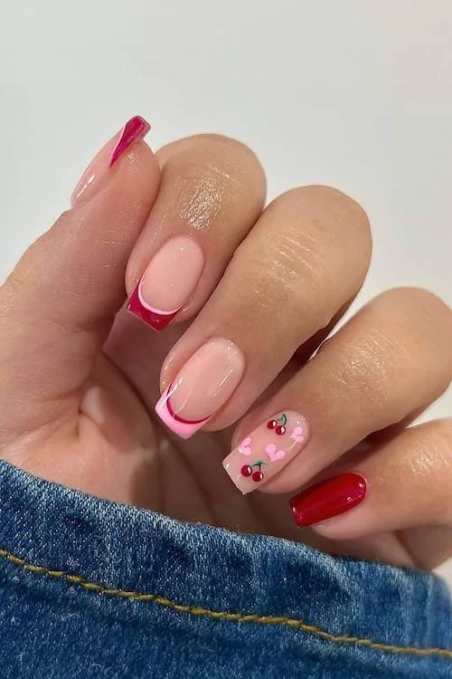 cherry nails