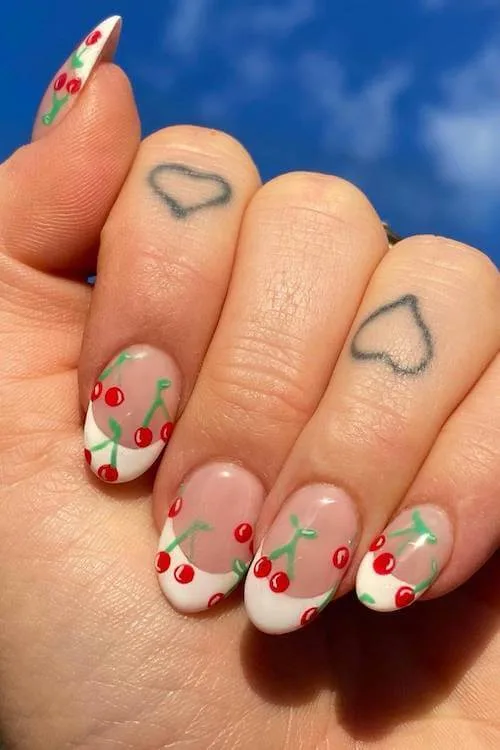 cherry nails