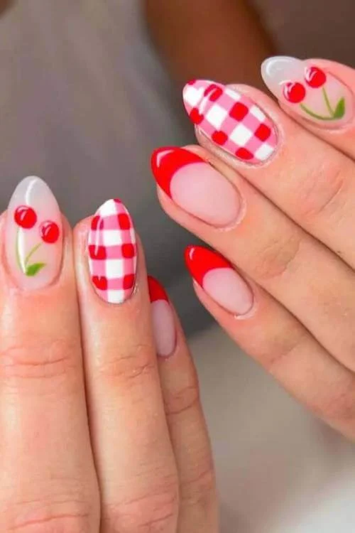 cherry nails