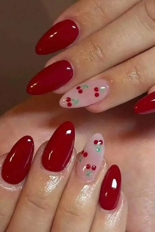 cherry nails