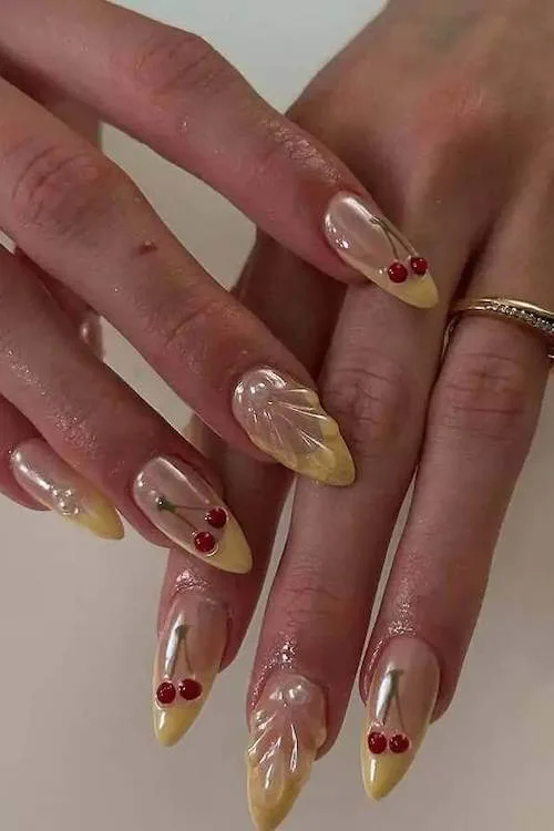 cherry nails