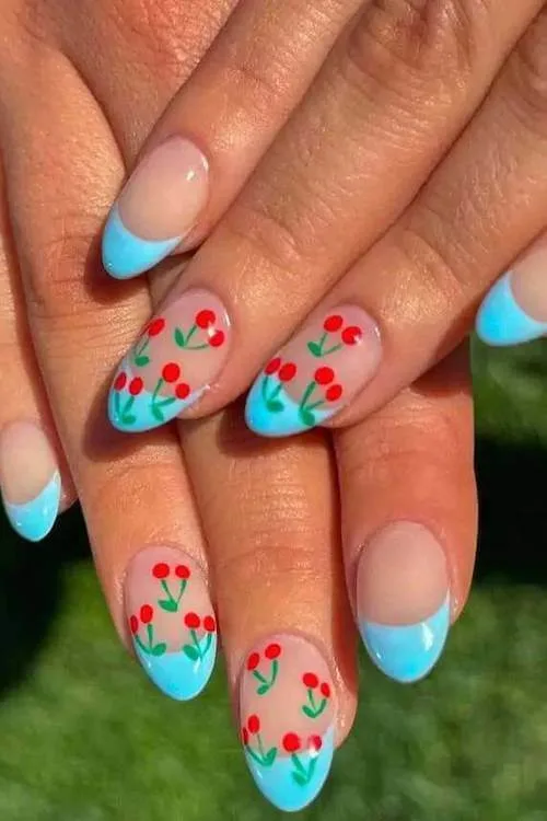 cherry nails