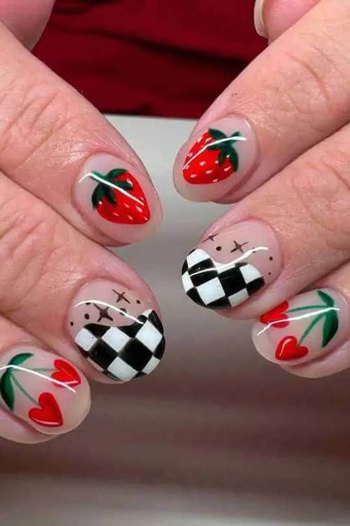 cherry nails