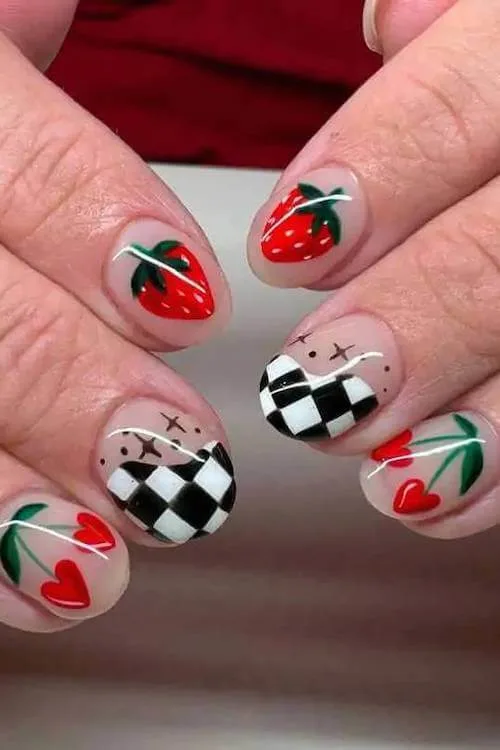 cherry nails