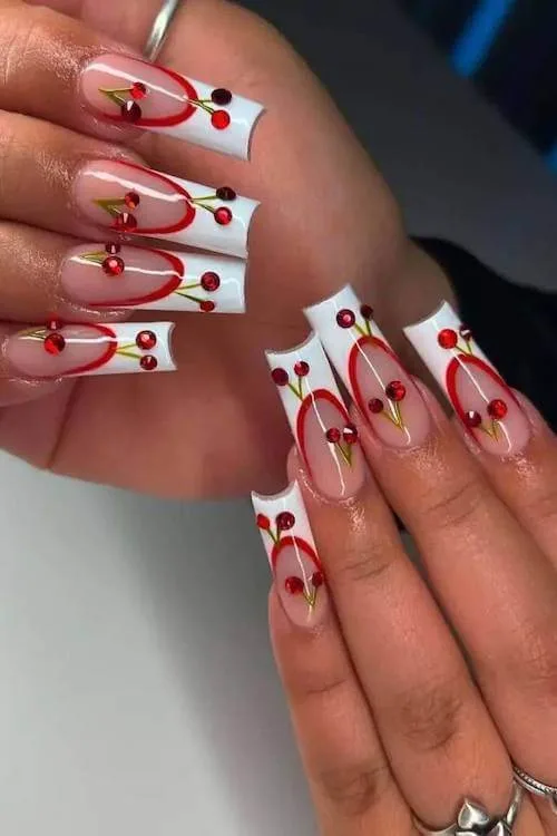 cherry nails