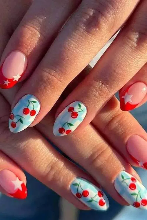 cherry nails