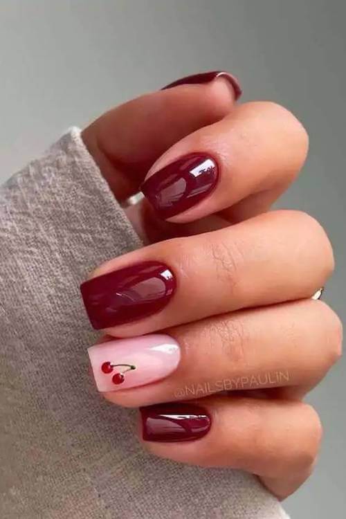 cherry nails