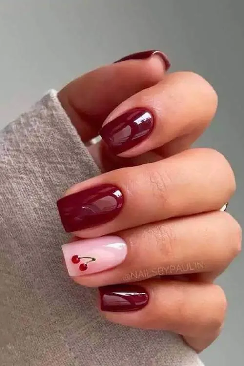 cherry nails