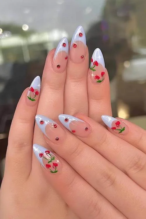 cherry nails