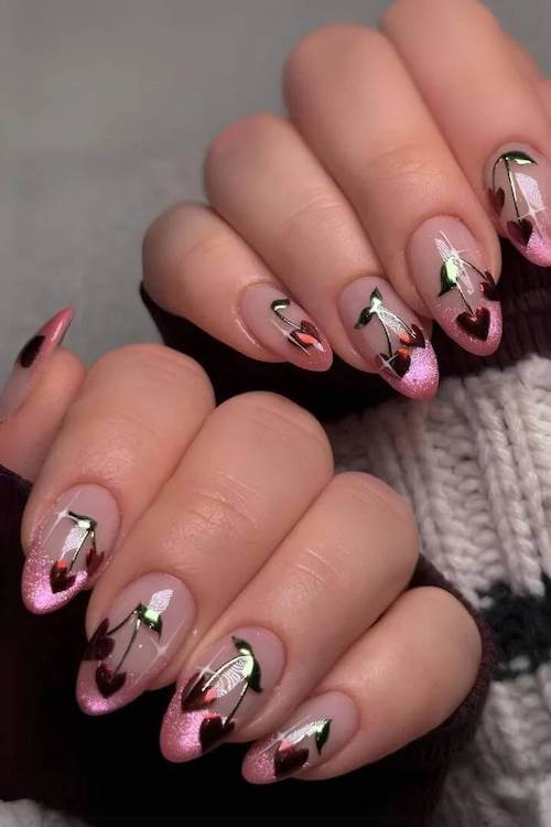 cherry nails