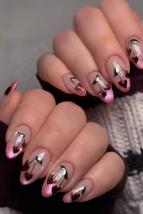 cherry nails