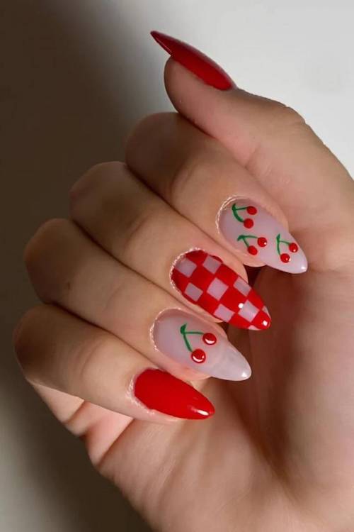 cherry nails