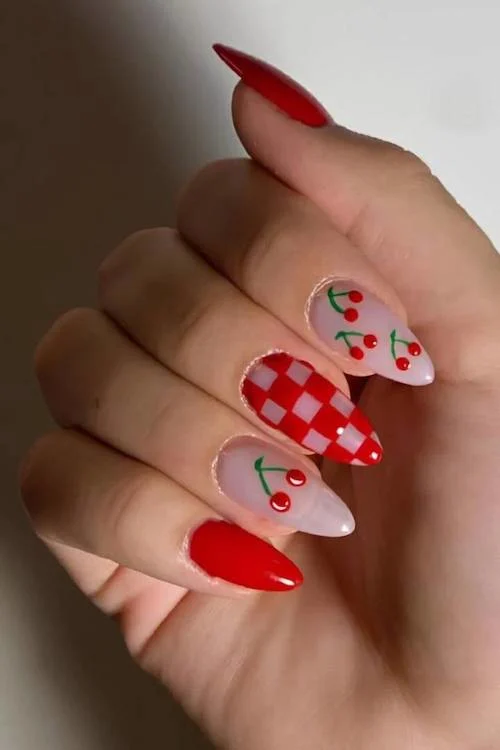 cherry nails