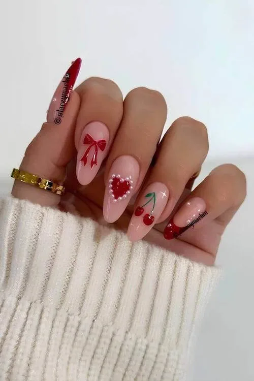 cherry nails