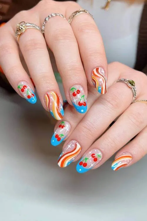 cherry nails