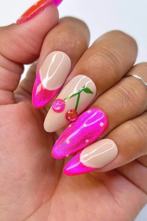 cherry nails