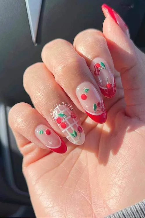cherry nails