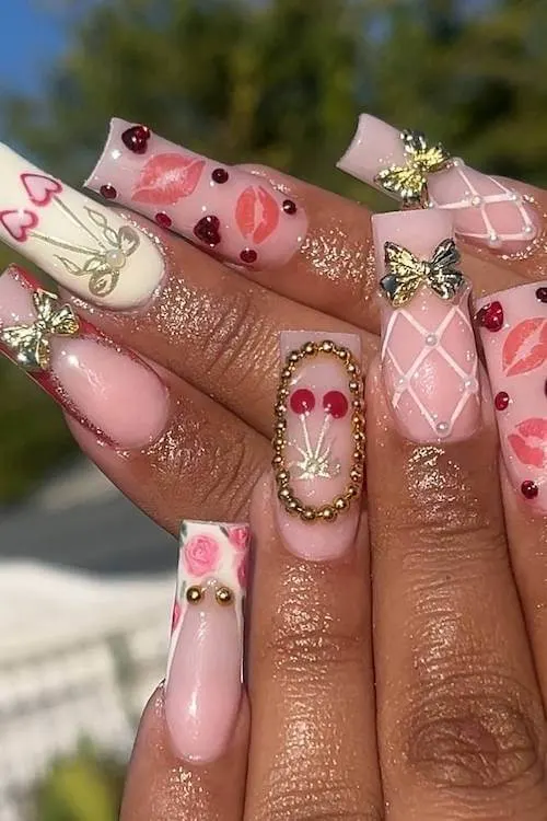 cherry nails