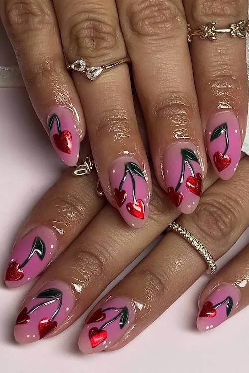 cherry nails