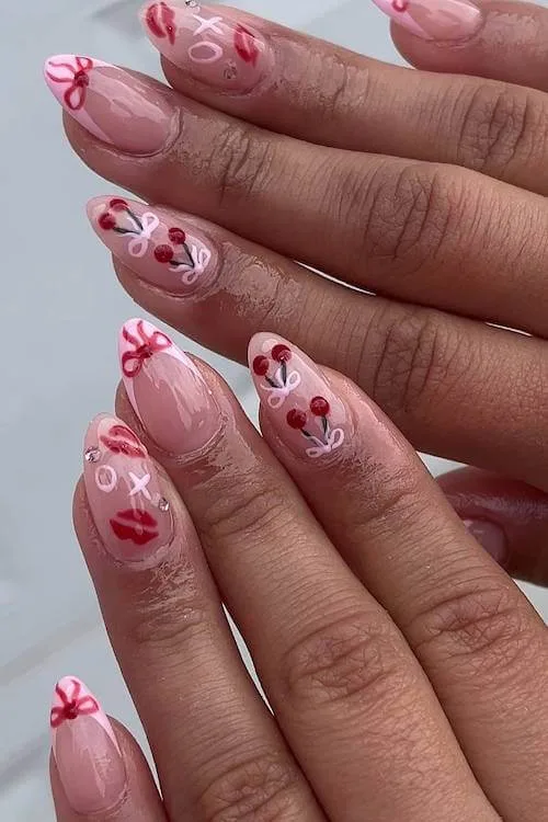 cherry nails