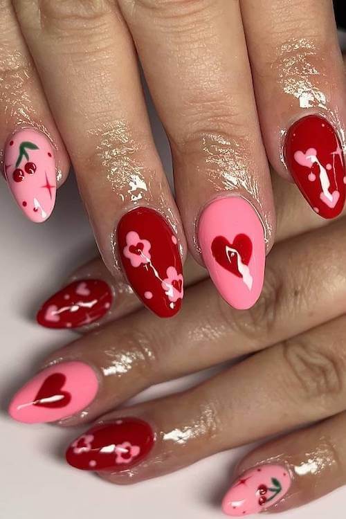 cherry nails