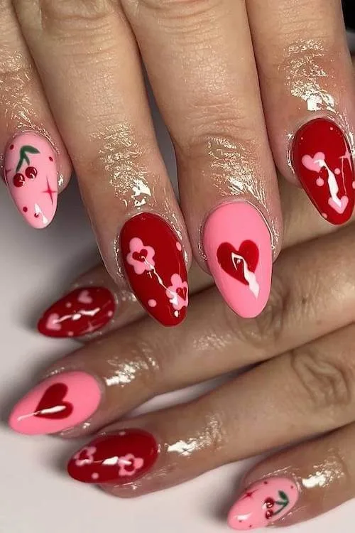 cherry nails