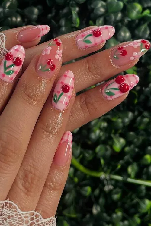 cherry nails