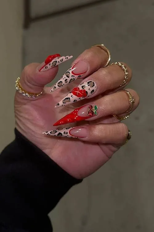 cherry nails