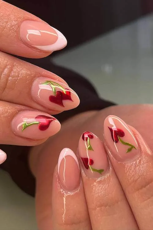 cherry nails