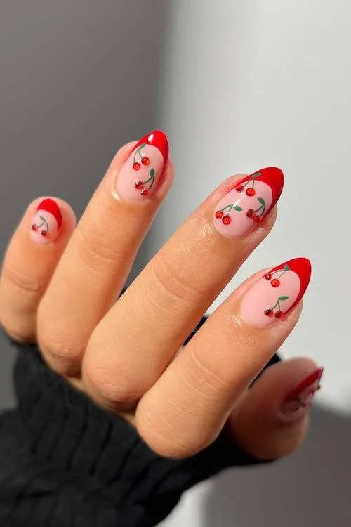 cherry nails