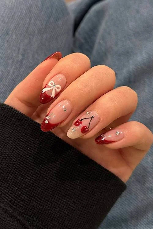 cherry nails