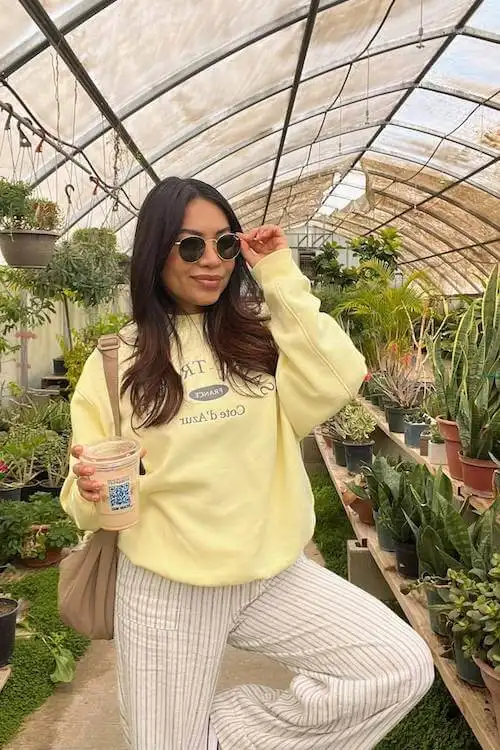 chic linen pants outfit