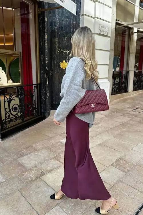 chic long skirt outfit ideas for women