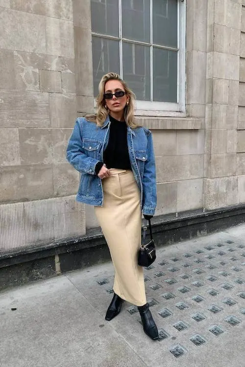 chic long skirt outfit ideas for women
