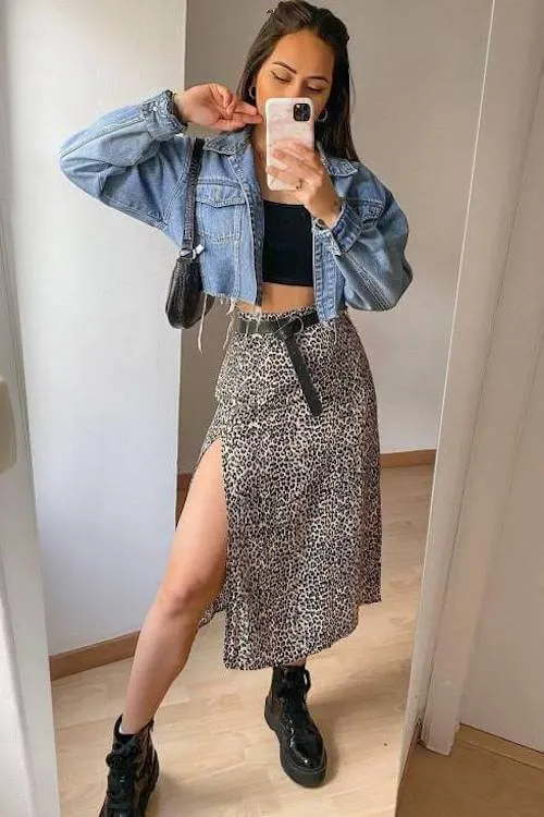 chic long skirt outfit ideas for women