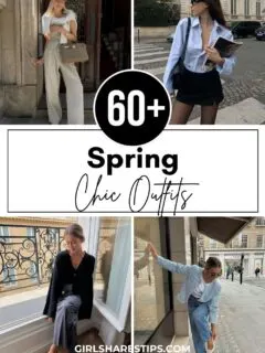 chic spring outfits collage