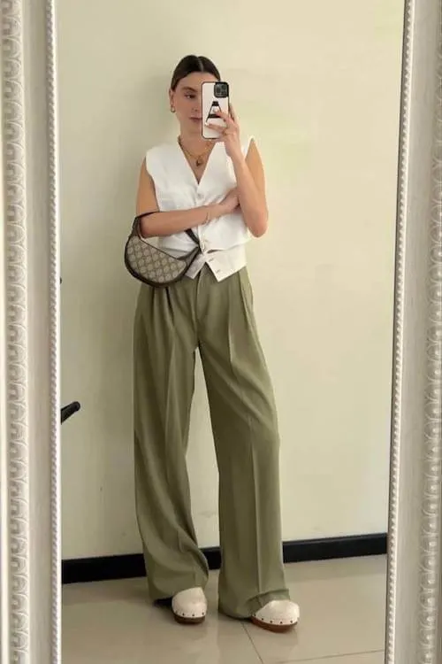 chic summer business casual work outfit