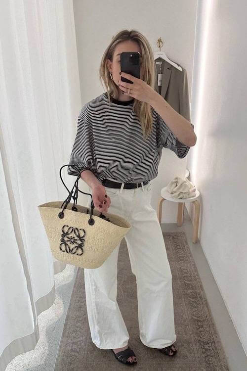 chic summer business casual work outfit