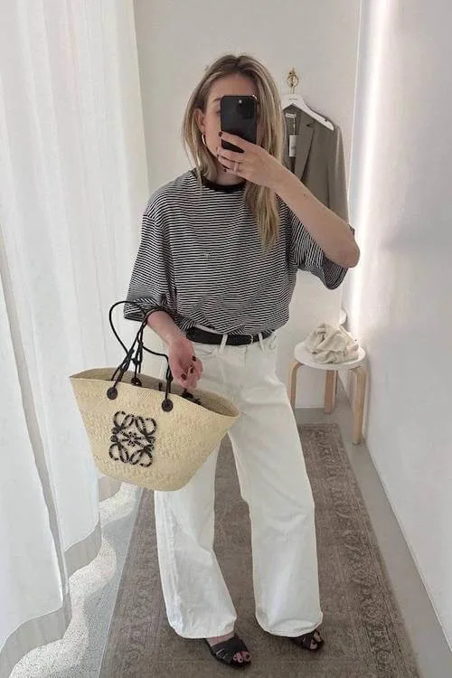 chic summer business casual work outfit