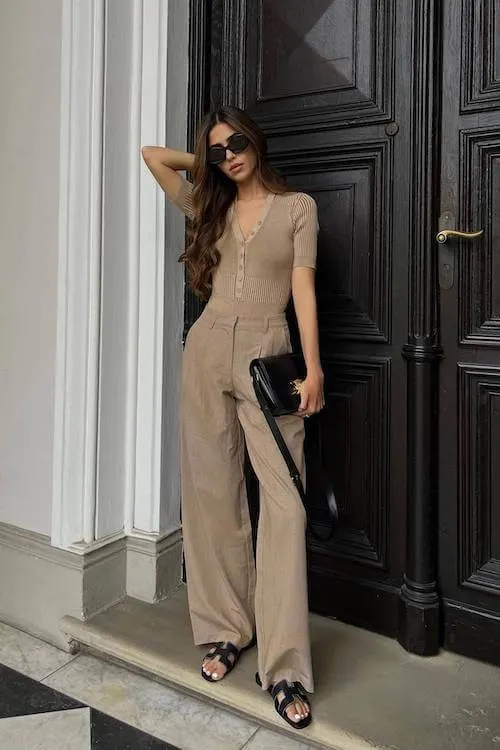 chic summer business casual work outfit