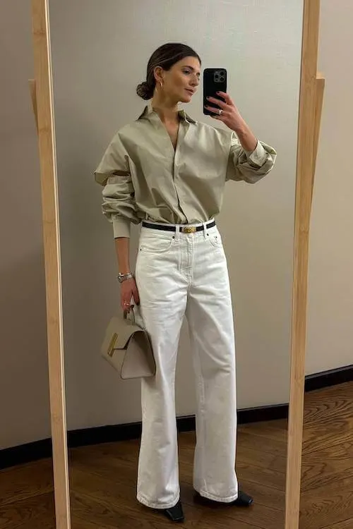 chic summer business casual work outfit