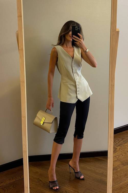 chic summer business casual work outfit