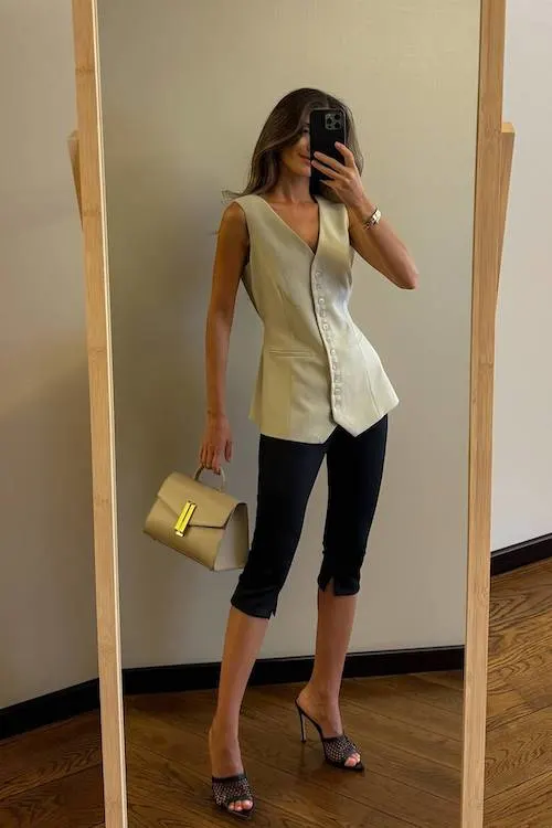 chic summer business casual work outfit