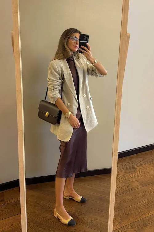 chic summer business casual work outfit