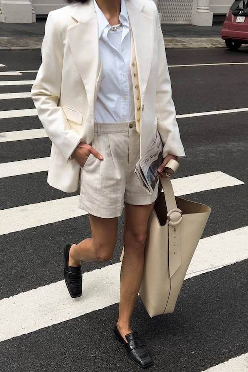 chic summer business casual work outfit