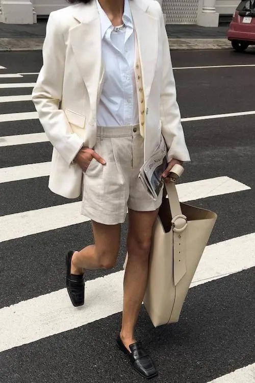 chic summer business casual work outfit