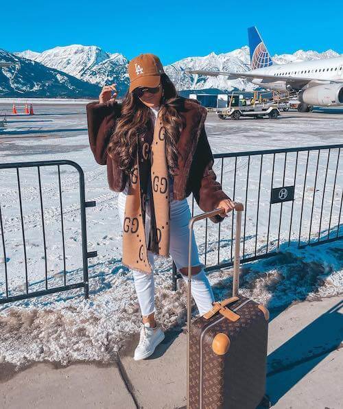 cold weather travel outfits for women