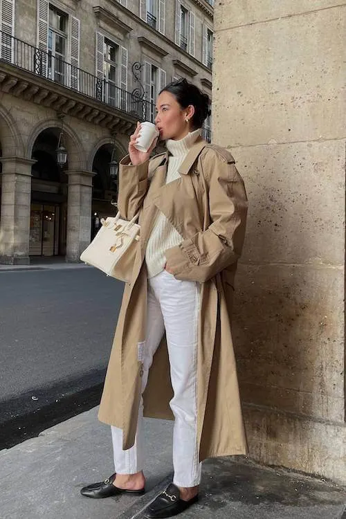 chic trench coat outfit ideas