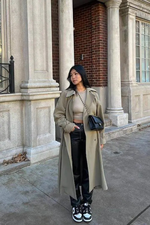 chic trench coat outfit ideas